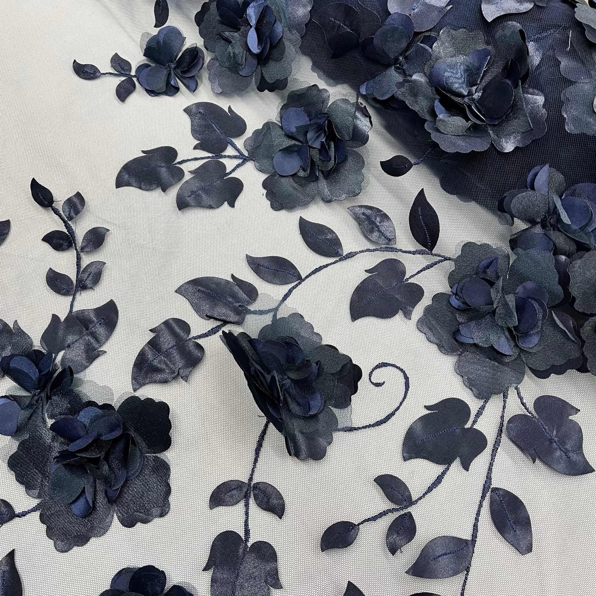 3D Floral Lace Fabric – Wedding, Dance & Quinceañera Dresses | Lace USA - GD-010
