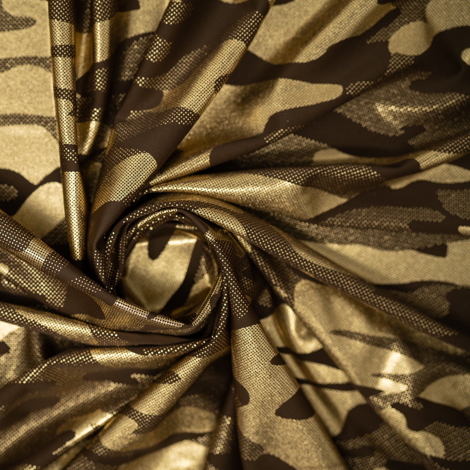 Nugi Foil Printed Spandex Fabric | Blue Moon Fabrics