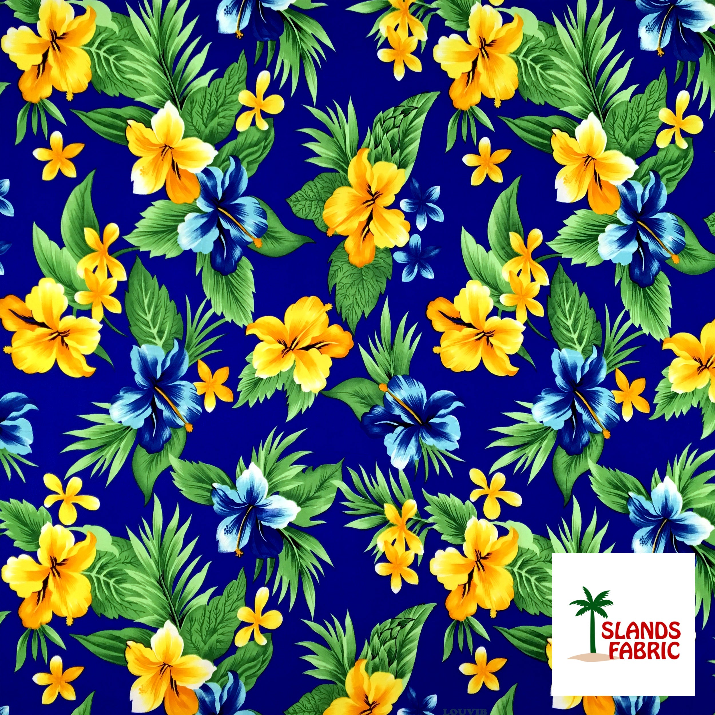 Dual Color Tropical Clusters Peachskin Fabric | Islands Fabric