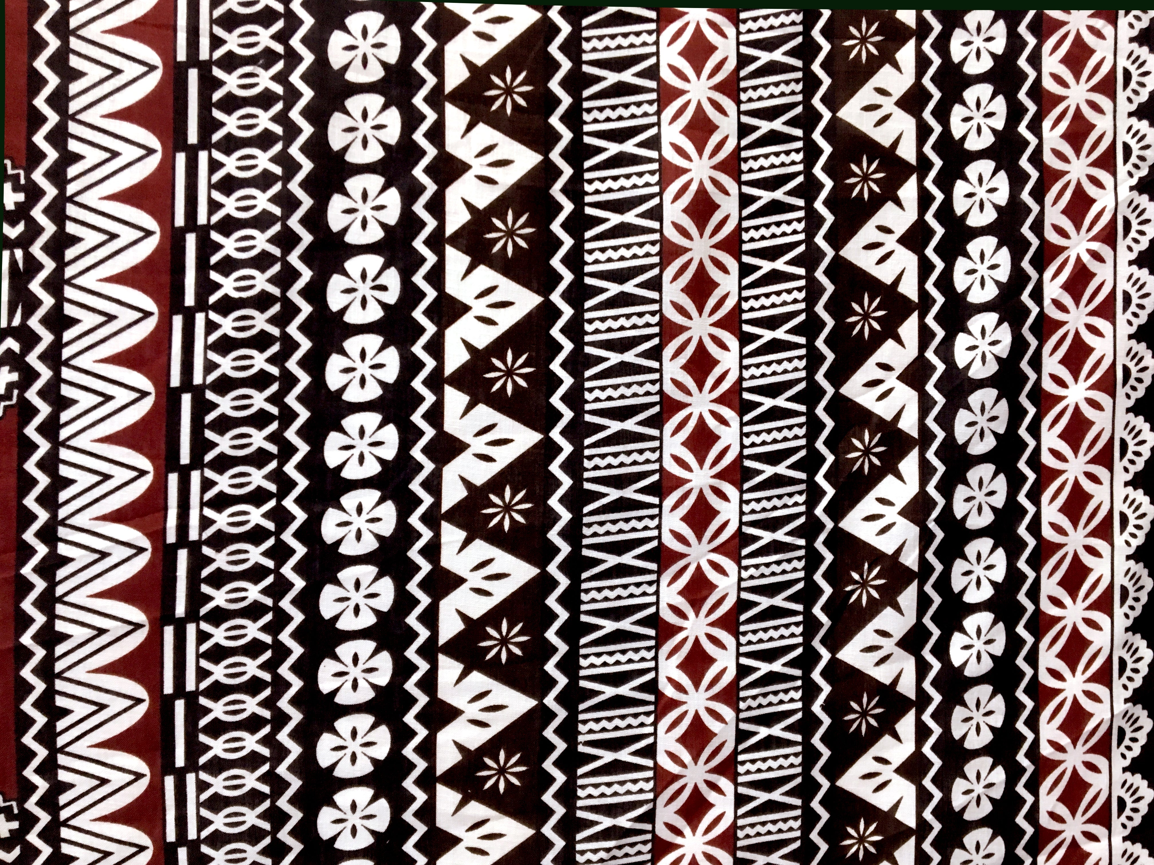 Fijian Tapa Polyester Fabric | Islands Fabric