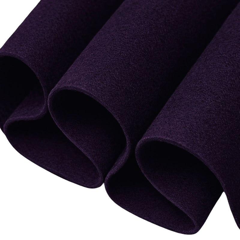 Acrylic Felt Fabric 1.6mm – Purple 72" Wide, 160 GSM | By the Yard