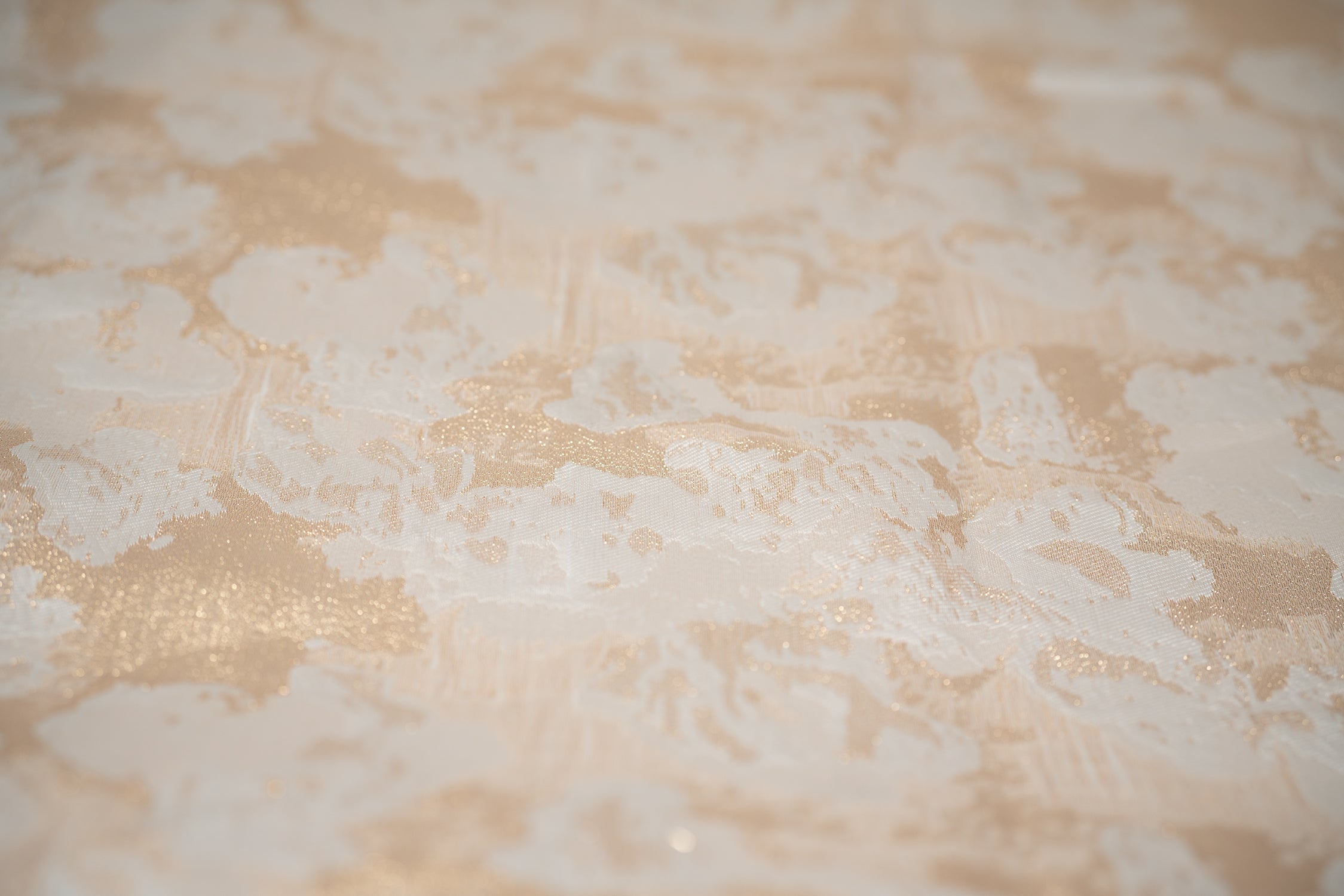 Peachy Clouds Metallic Brocade Fabric | Blue Moon Fabrics