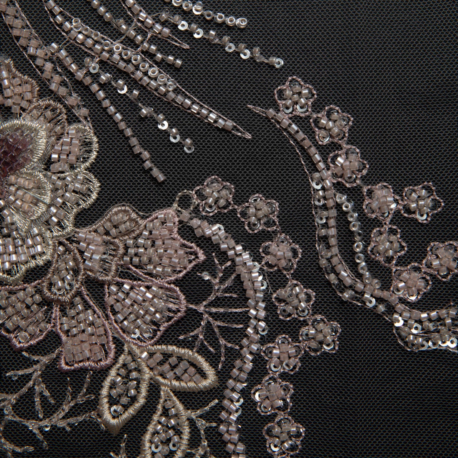 Tulle Lace Fabric Embroidered with Incredible Floral Design 52" Wide | Exquisite Fabric