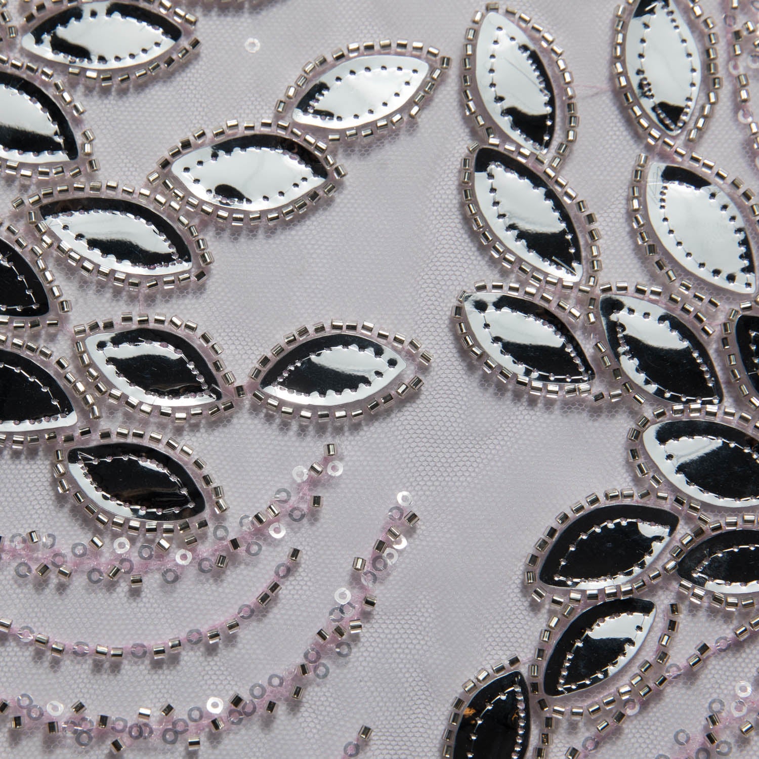 Tulle Lace Fabric Embroidered with Sophisticated Pattern 52" Wide | Exquisite Fabric