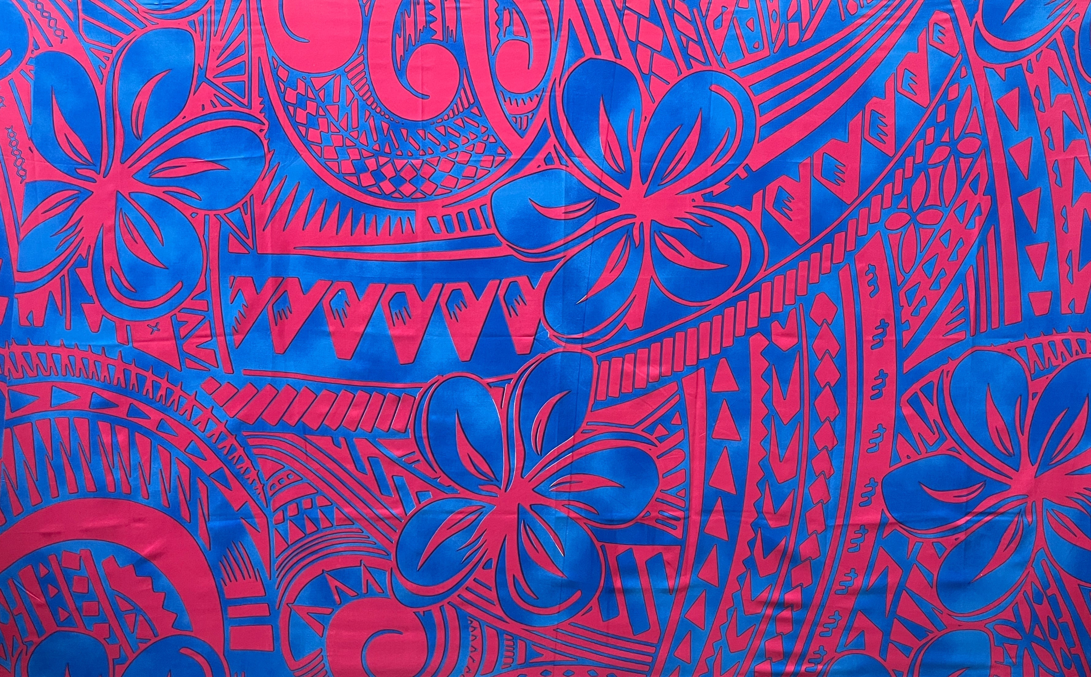 Plumeria Flower Polyester Sarong | Islands Fabric