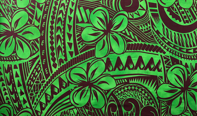 Plumeria Flower Polyester Sarong | Islands Fabric