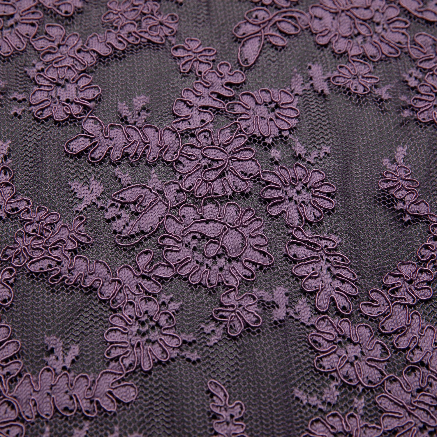 Re-Embroidered Lace Fabric with Cord and Extravagant Floral Design | Exquisite Fabric
