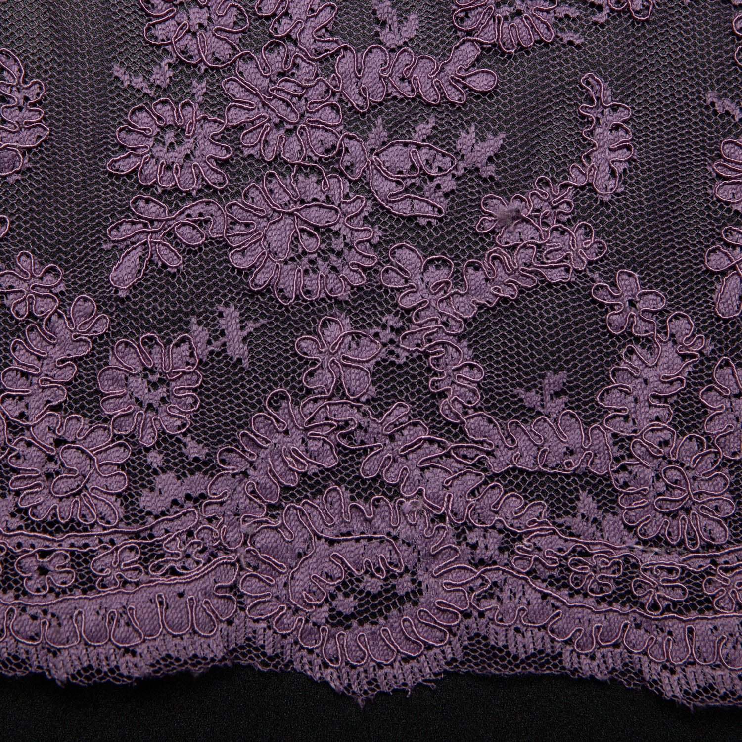 Re-Embroidered Lace Fabric with Cord and Extravagant Floral Design | Exquisite Fabric