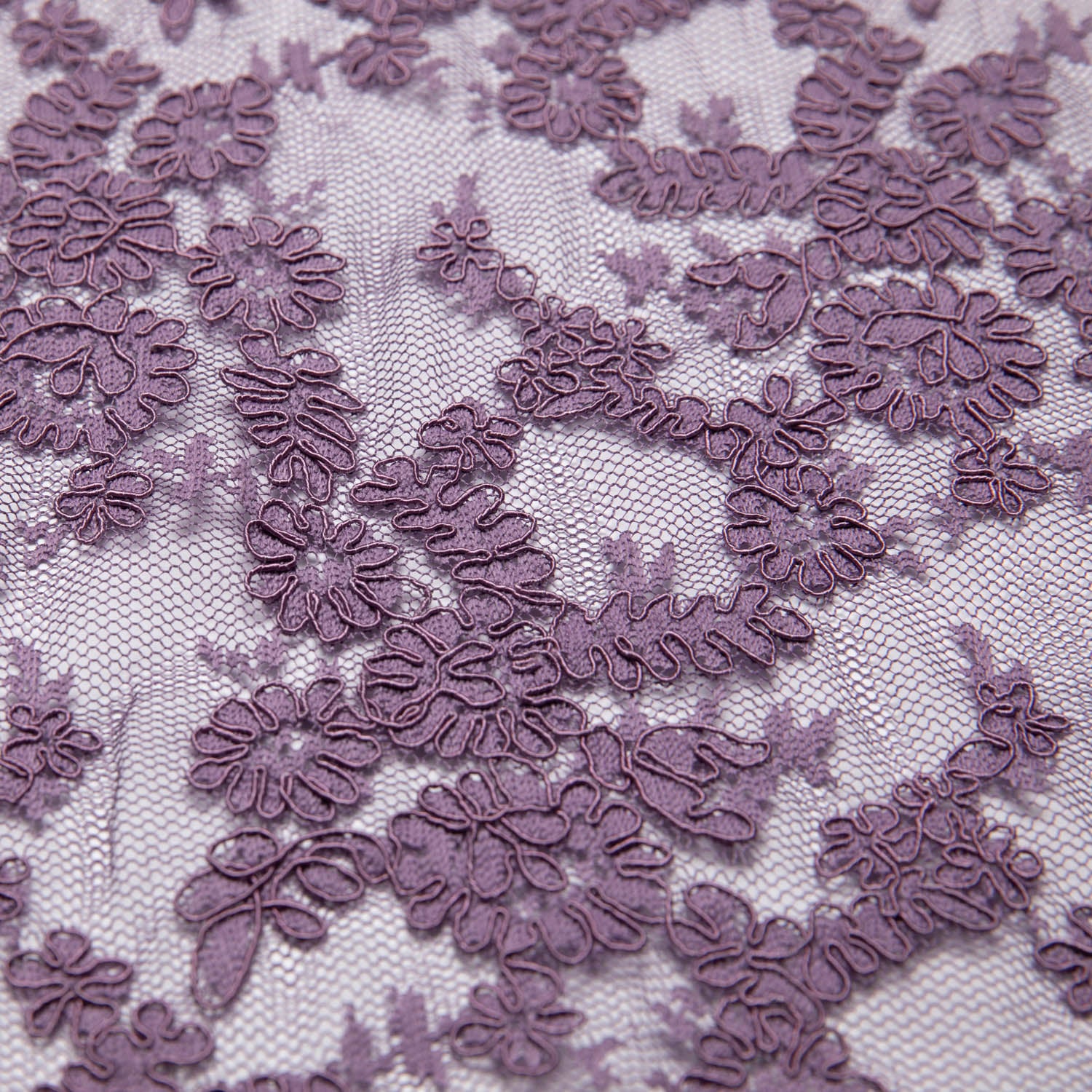 Re-Embroidered Lace Fabric with Cord and Extravagant Floral Design | Exquisite Fabric