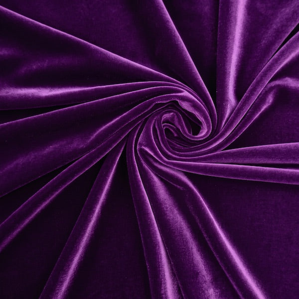 Heavy Stretch Velvet Spandex Fabric