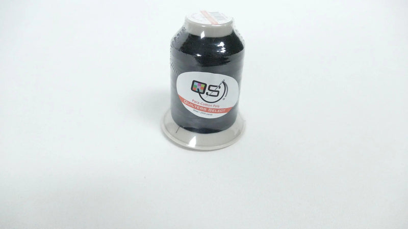 Quilters Select Para-Cotton Poly Thread - 80WT BLACK 2500 YD