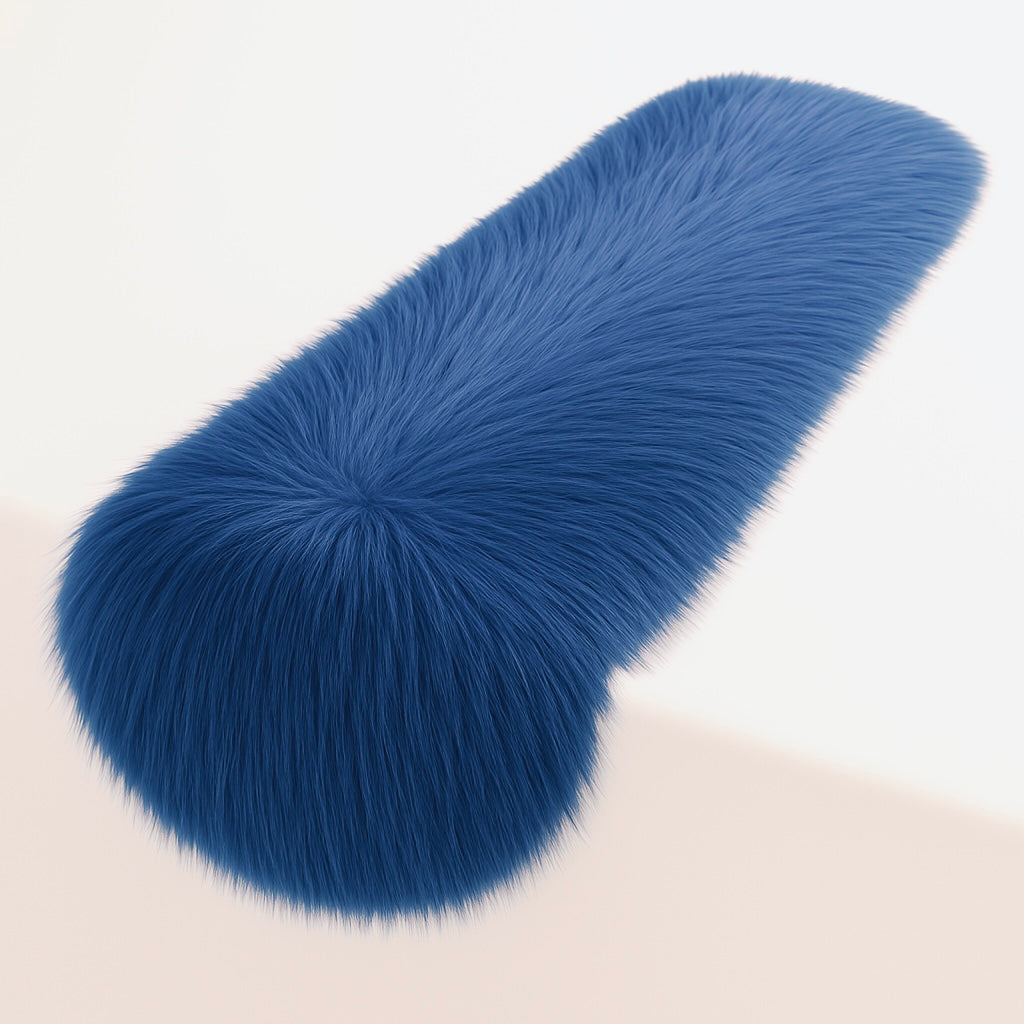 Faux Fur Table Runners Royal Blue – Elegant Decor for Every Occasion