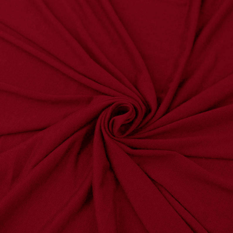 Cotton Spandex Jersey Knit Fabric – 10 oz 4-Way Stretch | Red