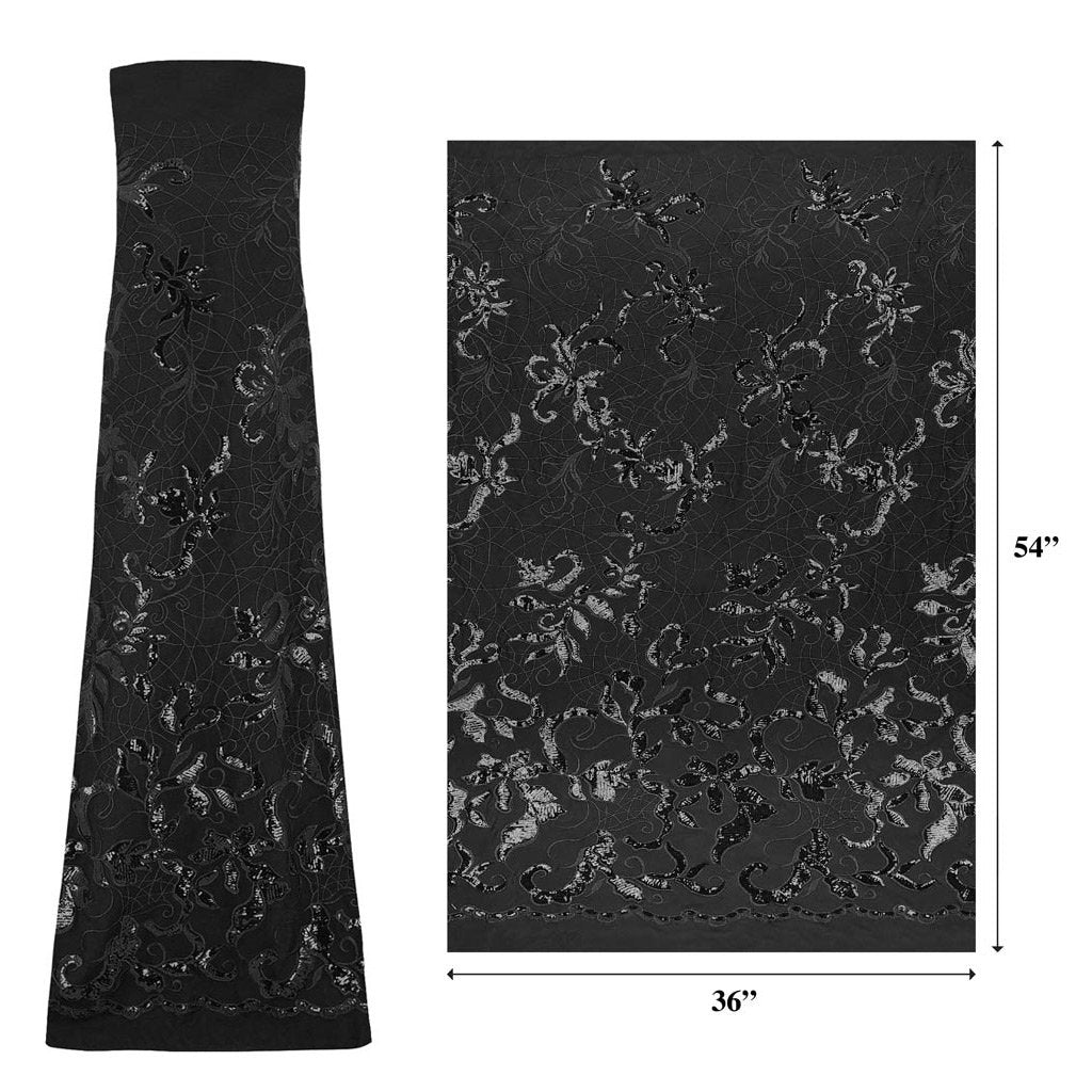 Renaissance Stretch Mesh Sequin Fabric | Blue Moon Fabrics