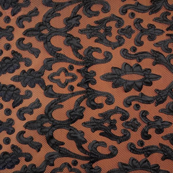 Renee Embroidered Mesh Fabric | Blue Moon Fabrics