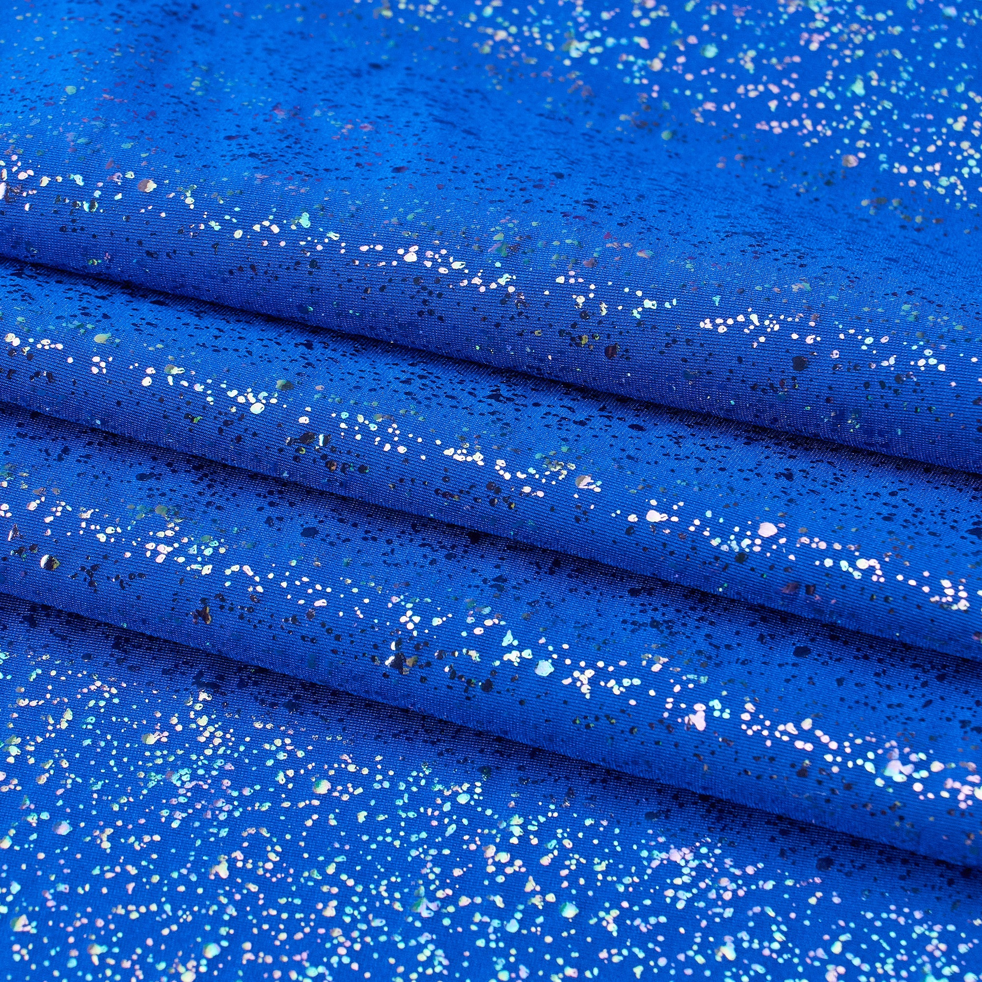 Robins Egg Speckle Spandex Fabric | Blue Moon Fabrics