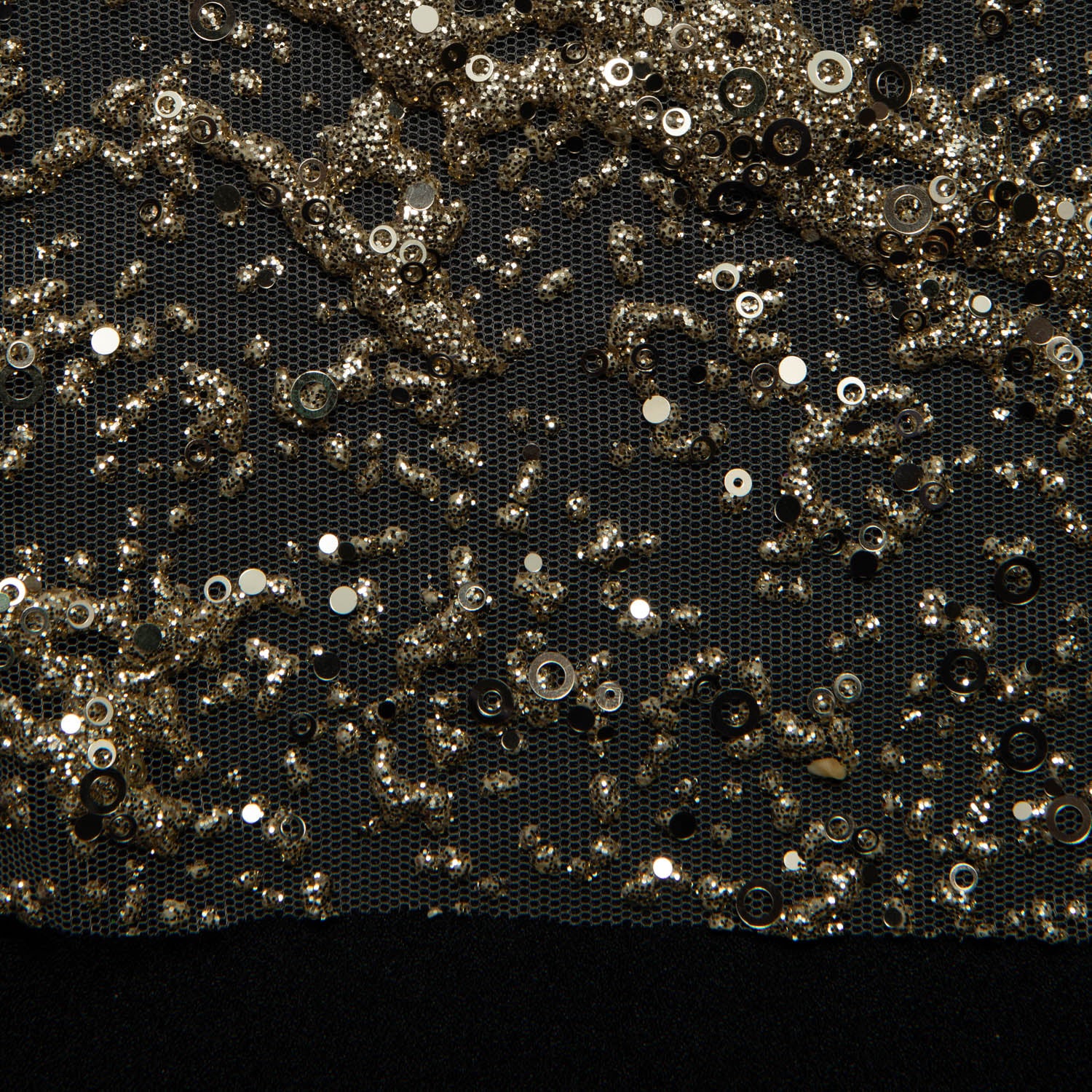 ROSE GOLD  P/SOFT LACE FABRIC GLITTER 56/58" WIDE | Exquisite Fabric