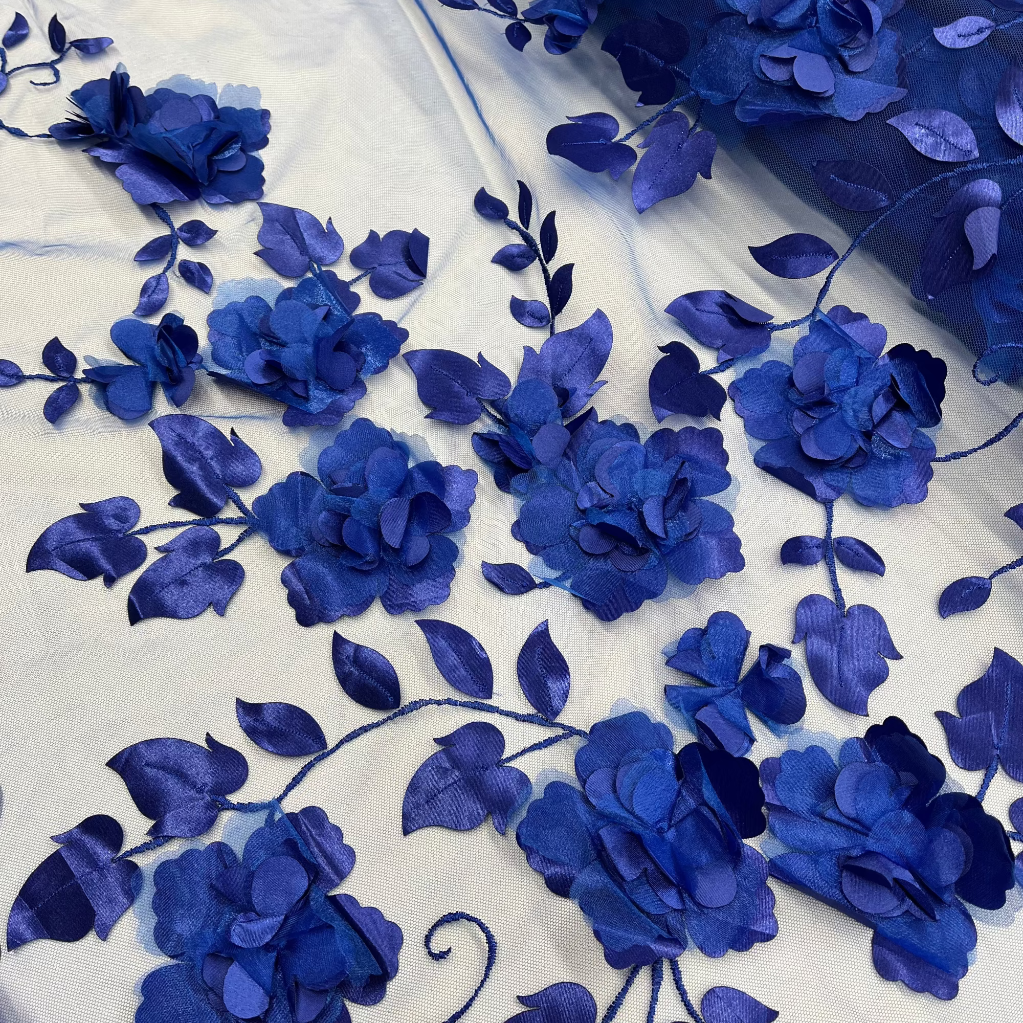 3D Floral Lace Fabric – Wedding, Dance & Quinceañera Dresses | Lace USA - GD-010