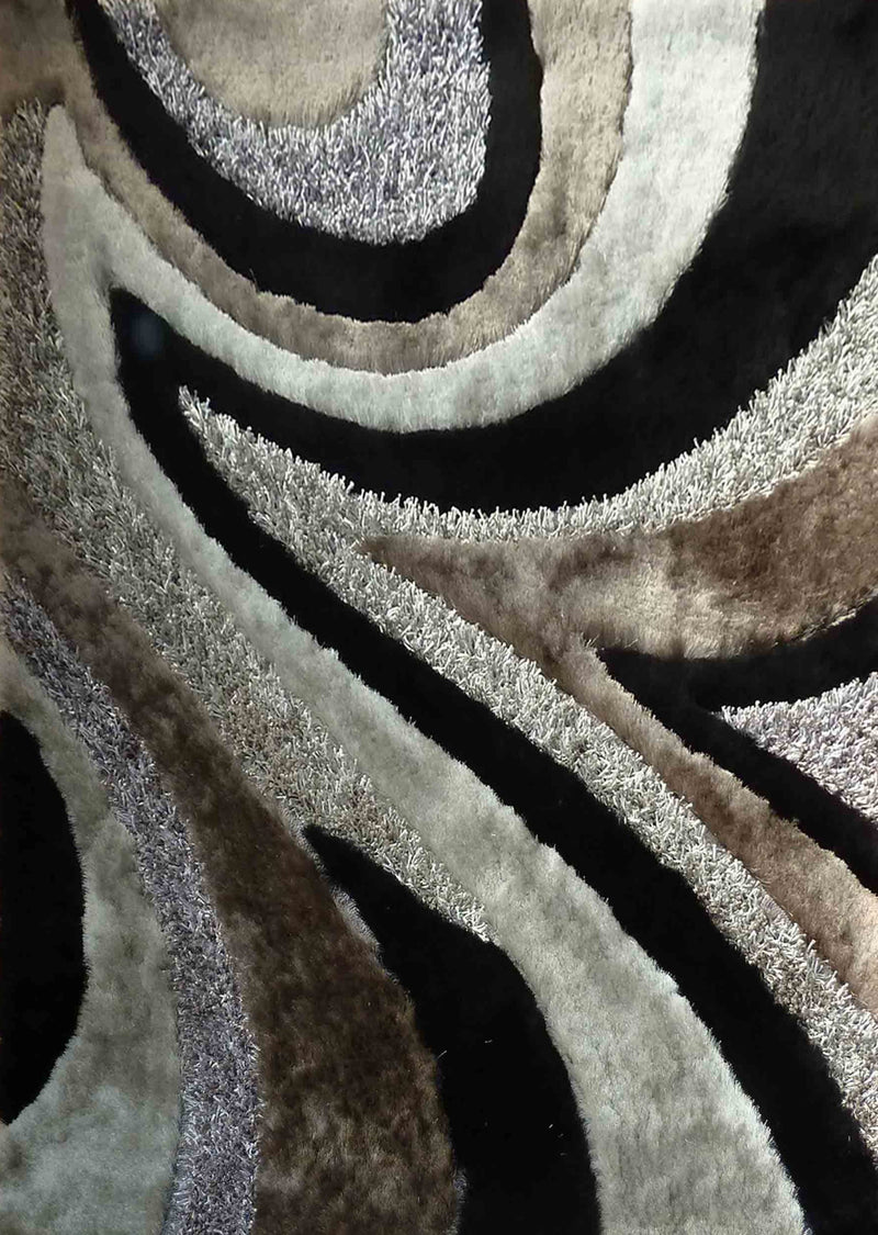 Geometric Shag Thick Design Area Rug