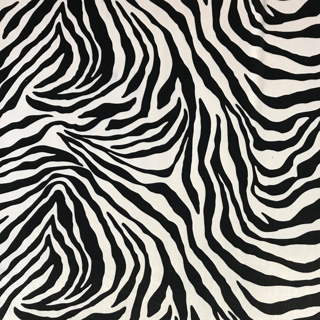 Safari Printed Stretch Velvet Fabric | Blue Moon Fabrics