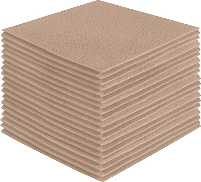 Acrylic Felt Craft Sheet Packs – Sandy | Soft Felt for DIY & Crafts