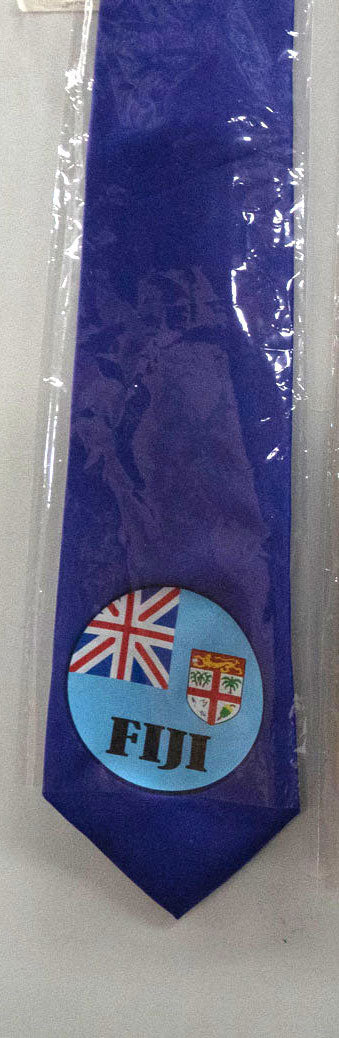 Seal of Fiji Tie | Islands Fabric