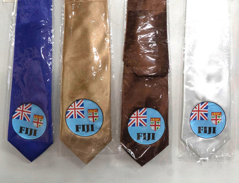 Seal of Fiji Tie | Islands Fabric