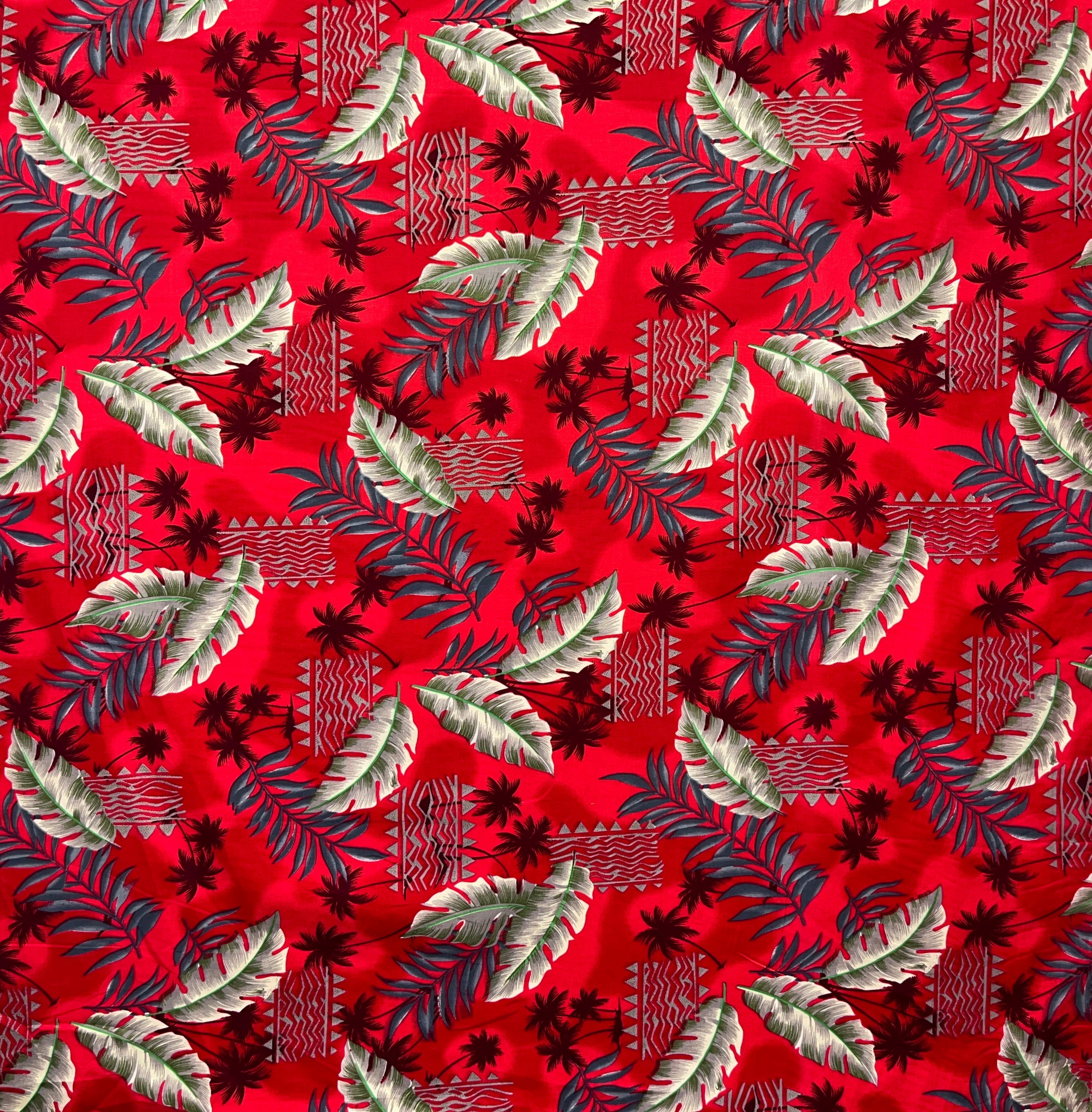 Split Leaf Hammock Fern Cotton Fabric| Islands Fabric