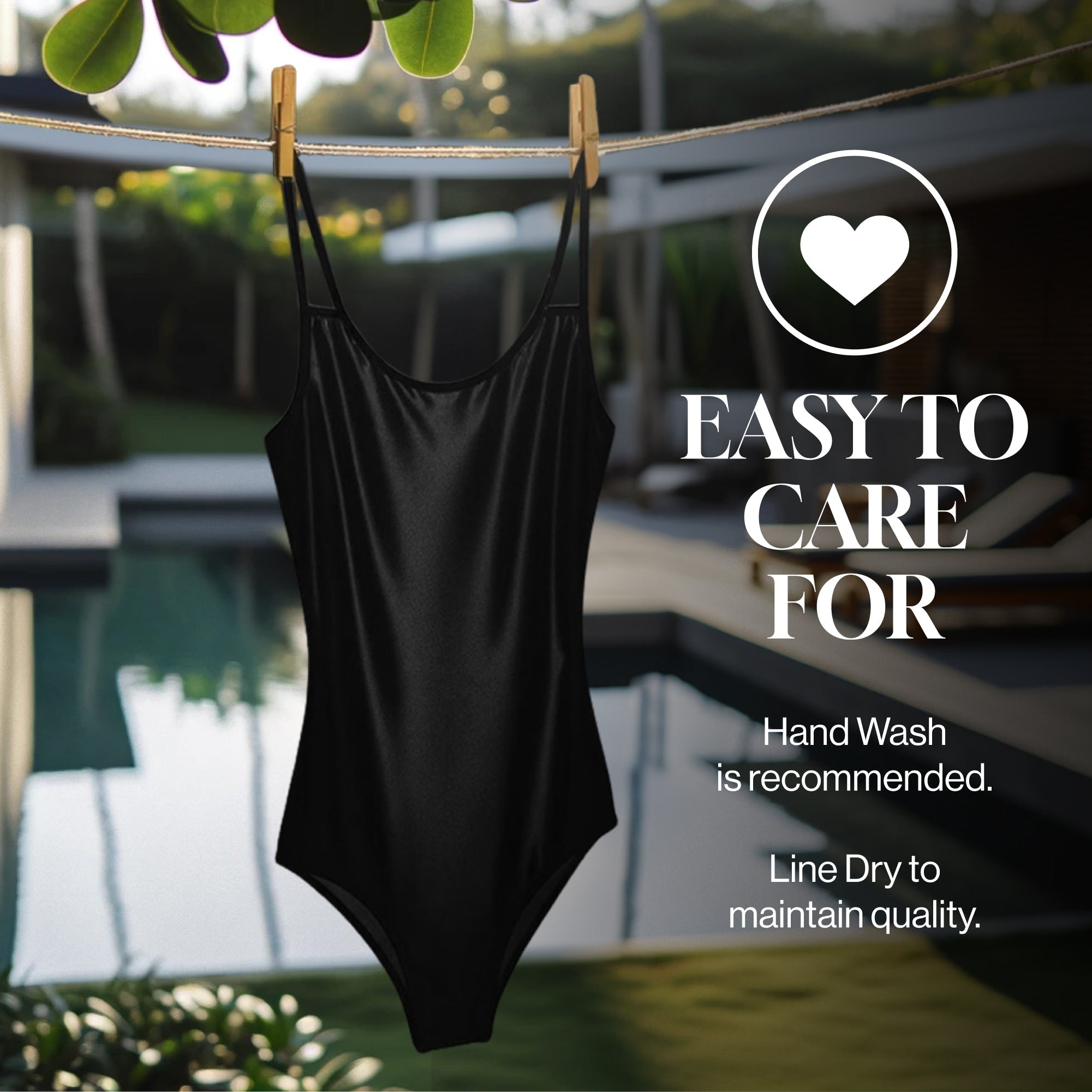 Nylon Spandex Swimwear Tricot Fabric | Black | 4 Way Stretch