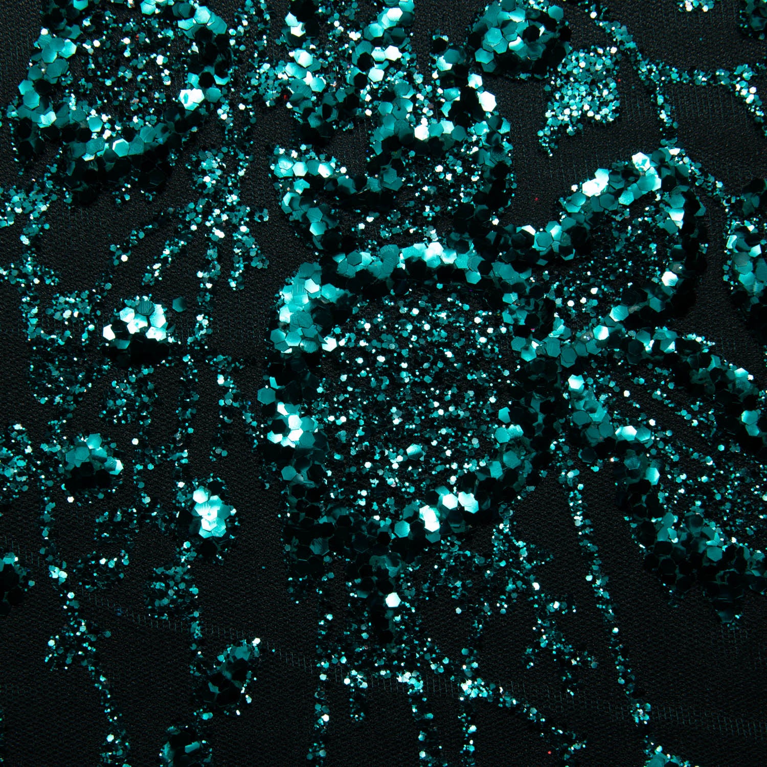 Tulle Lace Fabric with Glitter and Floral Pattern 58" Wide | Exquisite Fabric
