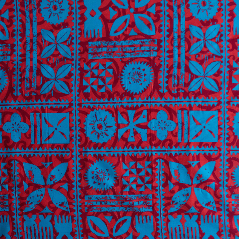 Traditional Polynesian Tapa Design Cotton Fabric | Islands Fabric