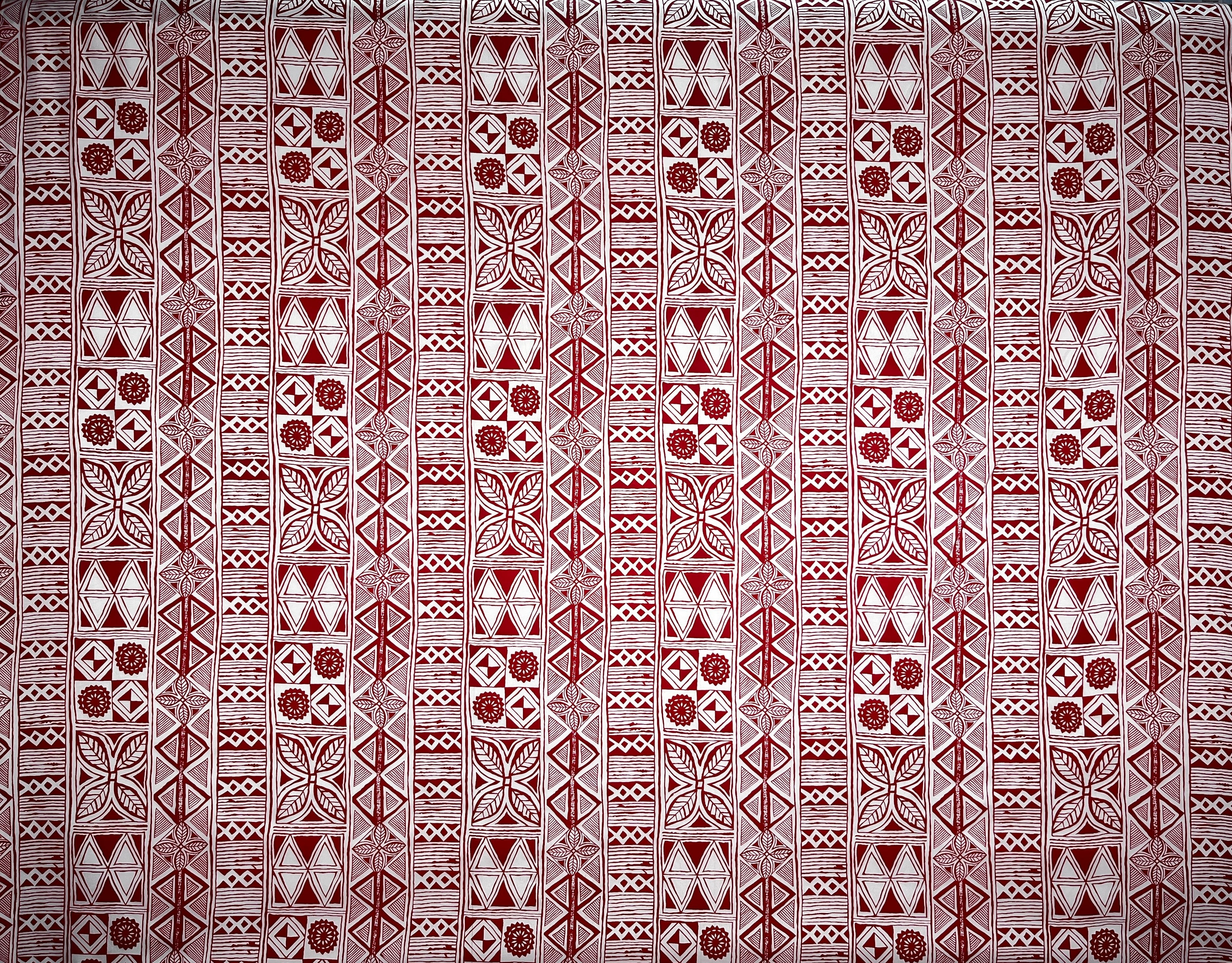 Traditional Polynesian Tapa Polyester Fabric | Islands Fabric