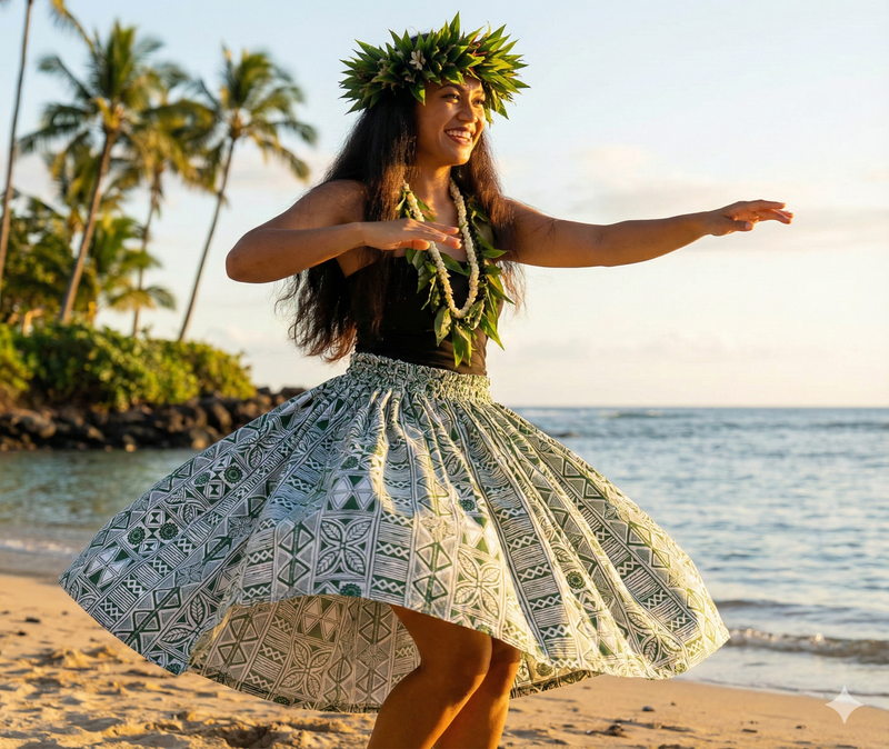 Traditional Polynesian Tapa Polyester Fabric | Islands Fabric