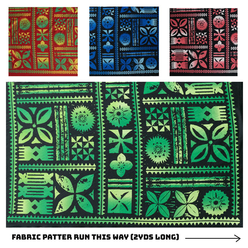 Traditional Polynesian Tapa design Peachskin Fabric | Islands Fabric