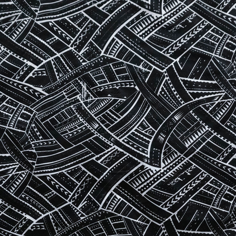 Traditional Polynesian Tattoo Polyester Fabric | Islands Fabric