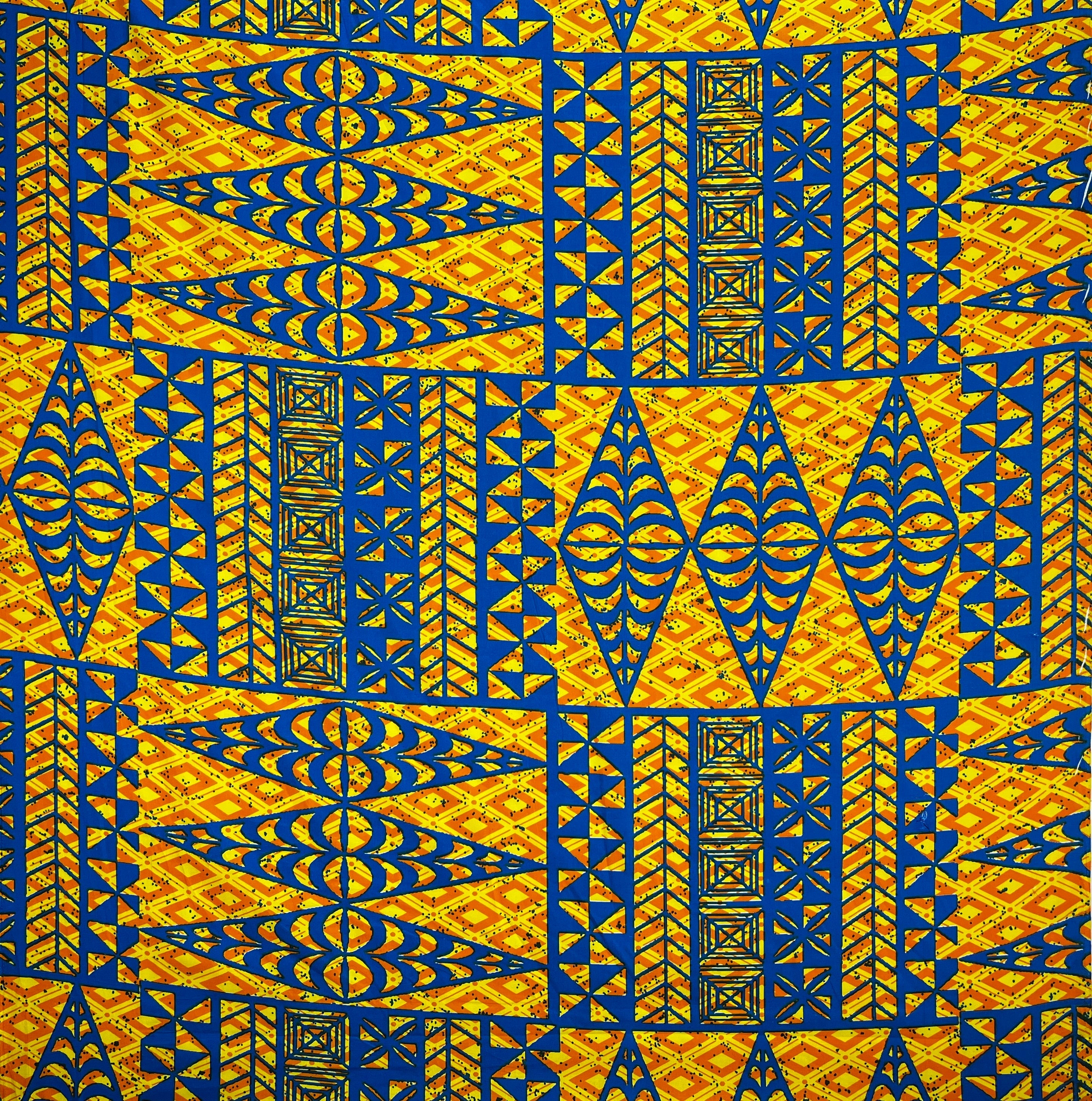 Traditional Tongan Geometric Design Cotton Fabric | Islands Fabric