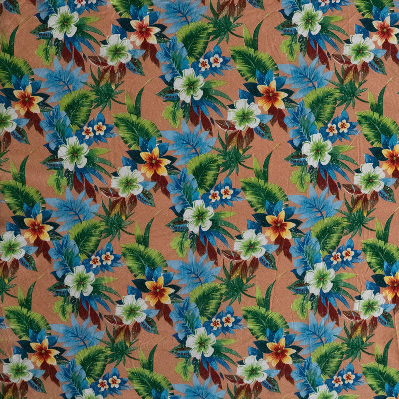 Tropical Garden Peachskin Fabric | Islands Fabric