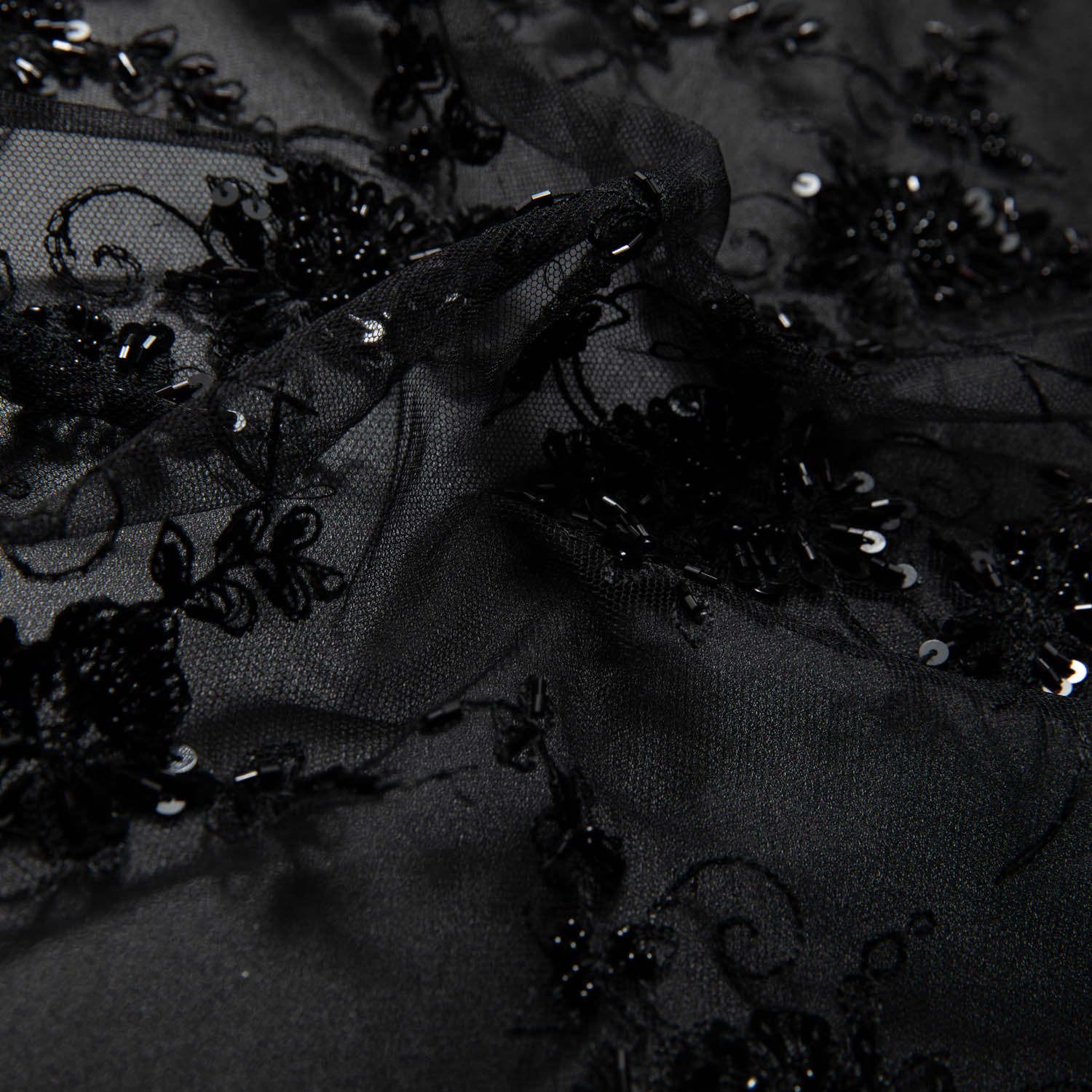 Tulle Lace Fabric Embroidered with Amazing Floral Pattern 52/54" Wide | Exquisite Fabric