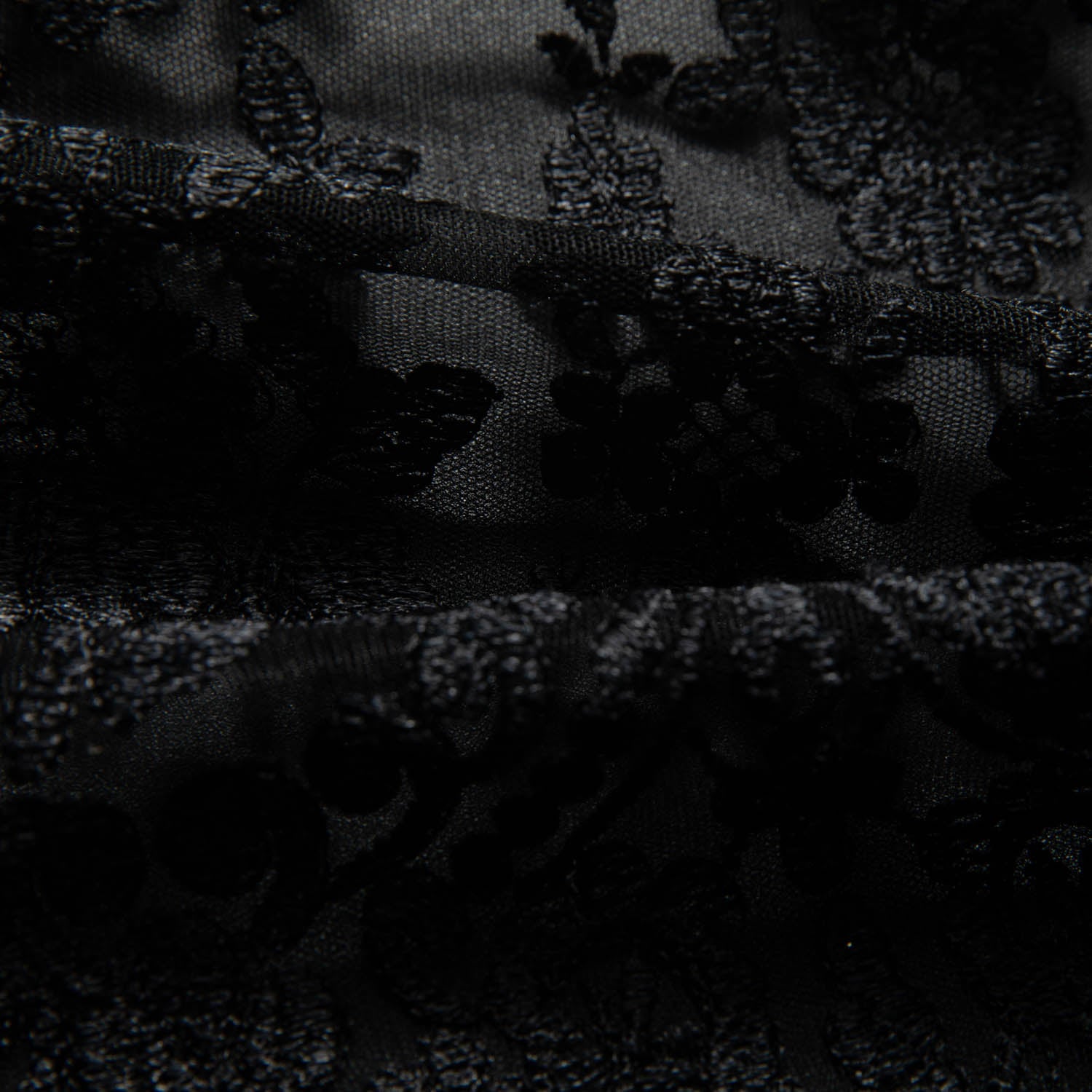 Tulle Lace Fabric Embroidered with Beautiful Intricate Pattern 52" Wide | Exquisite Fabric