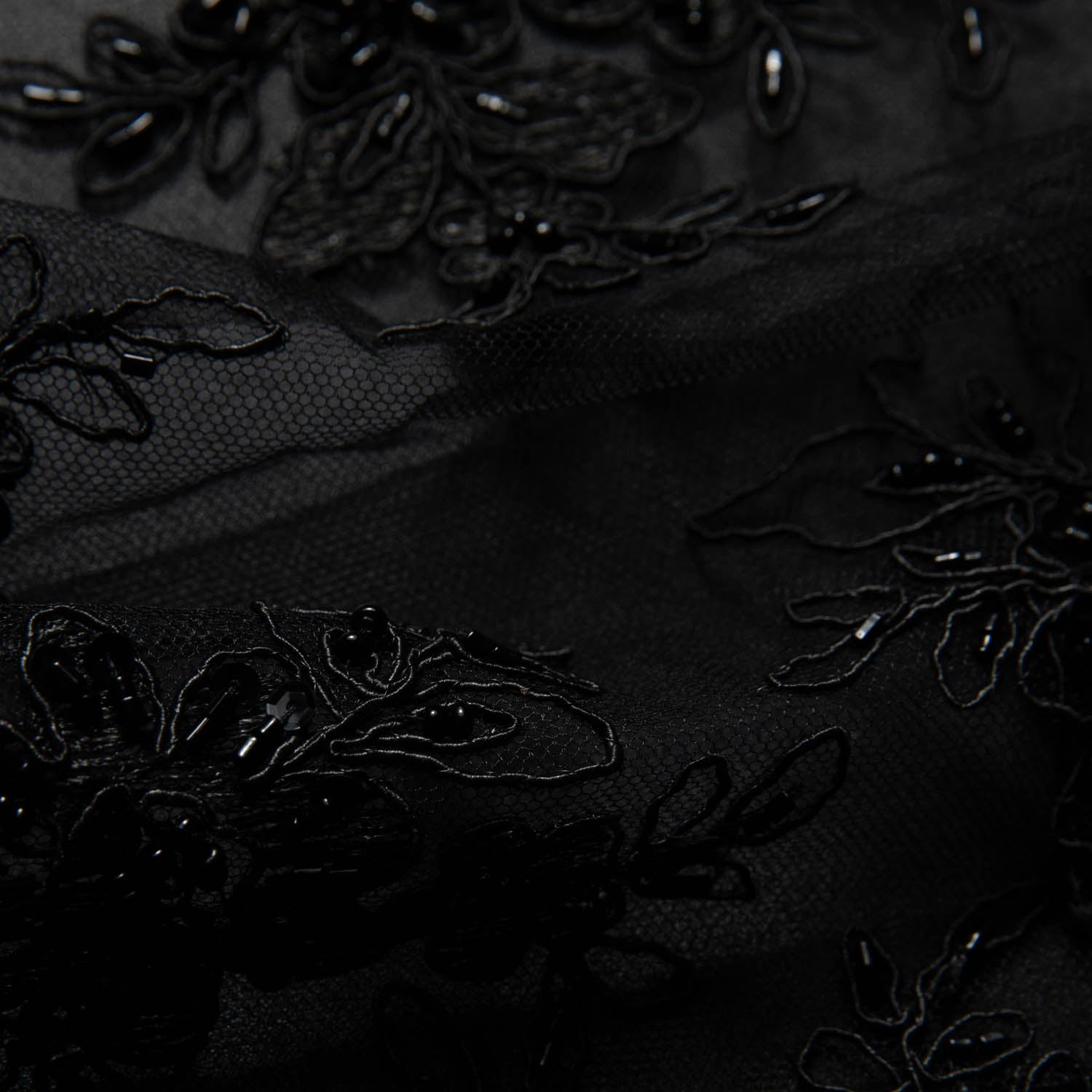 Tulle Lace Fabric Embroidered with Intricate Design 52" Wide | Exquisite Fabric