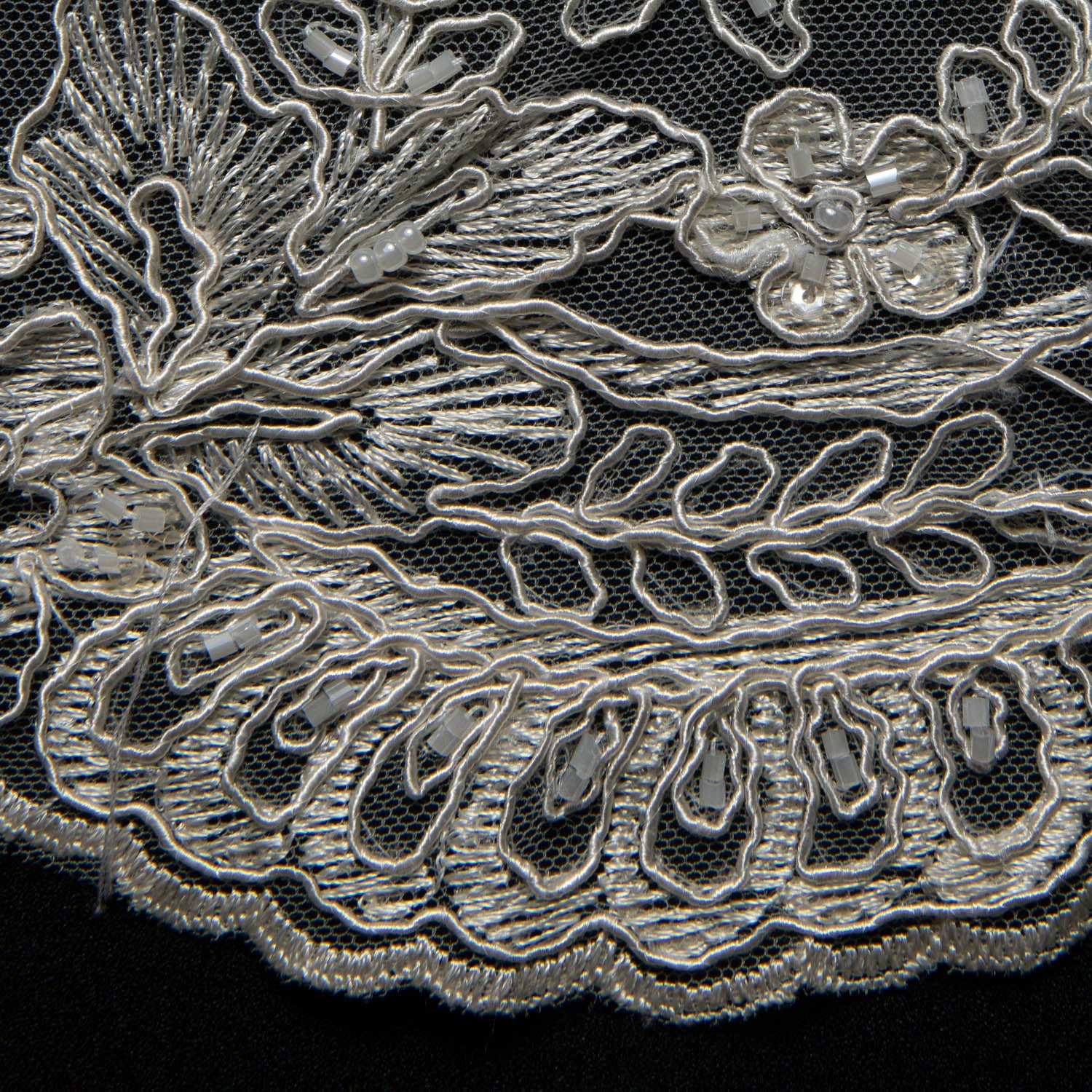 Tulle Lace Fabric Embroidered with Intricate Design 52" Wide | Exquisite Fabric
