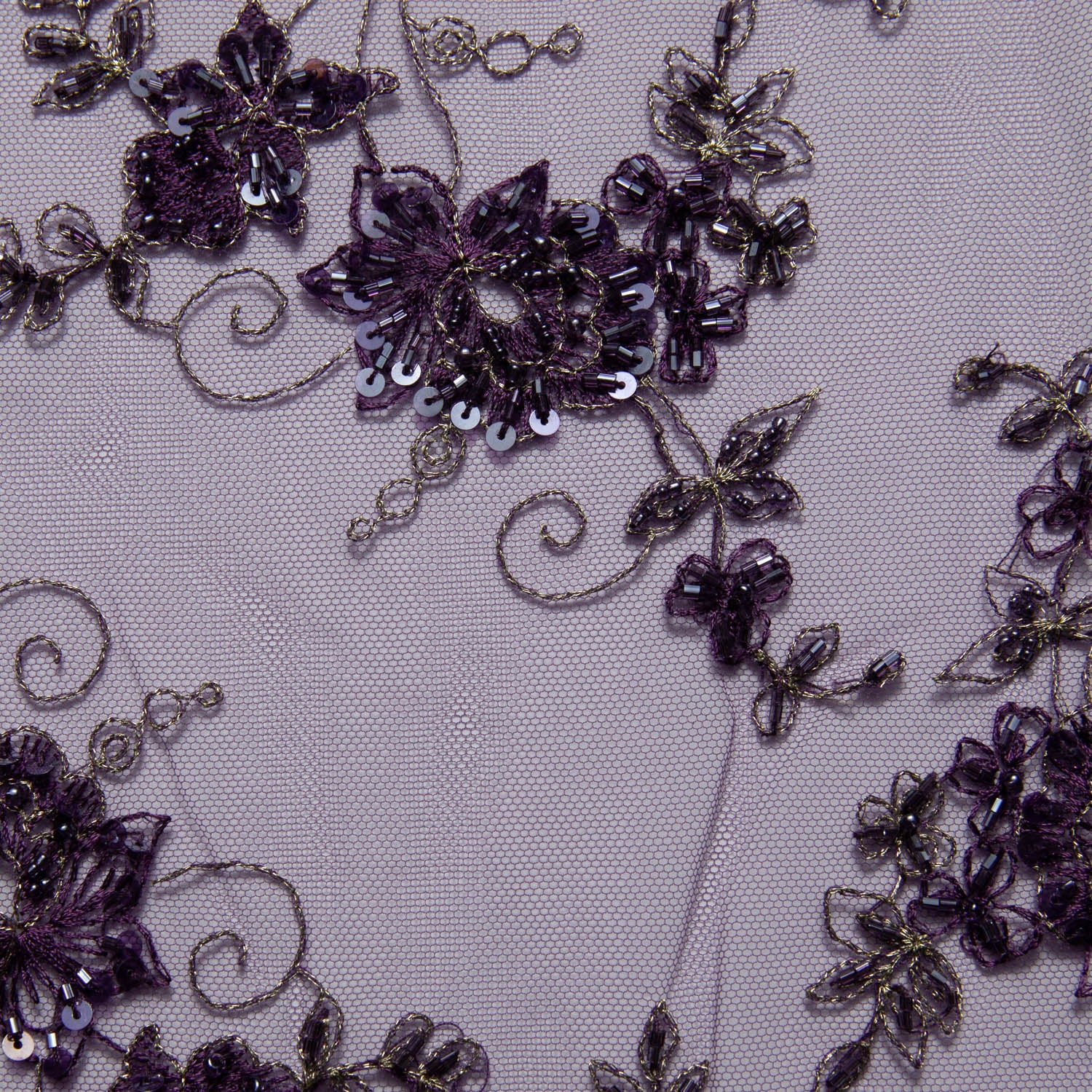 Tulle Lace Fabric Embroidered with Amazing Floral Pattern 52/54" Wide | Exquisite Fabric