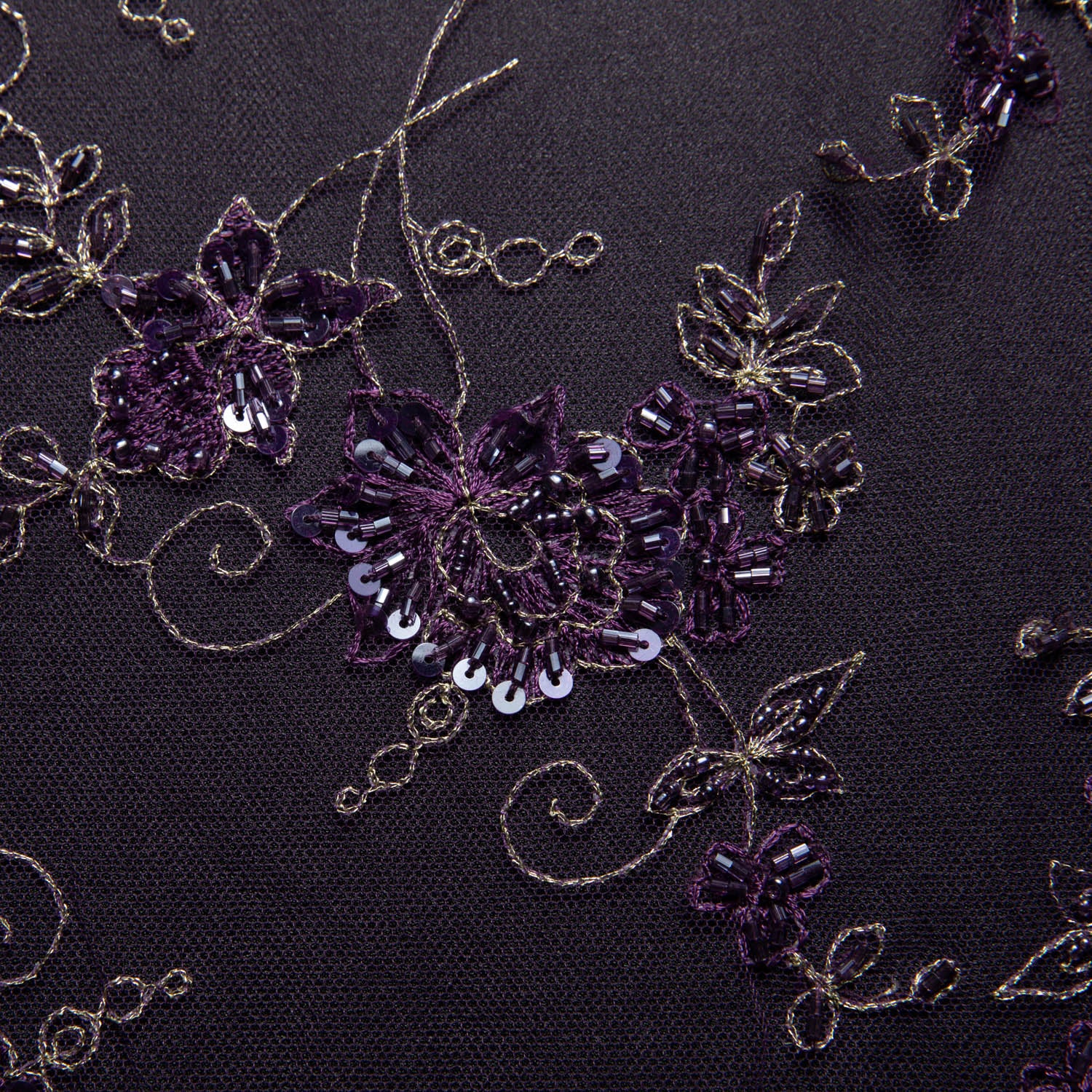 Tulle Lace Fabric Embroidered with Amazing Floral Pattern 52/54" Wide | Exquisite Fabric