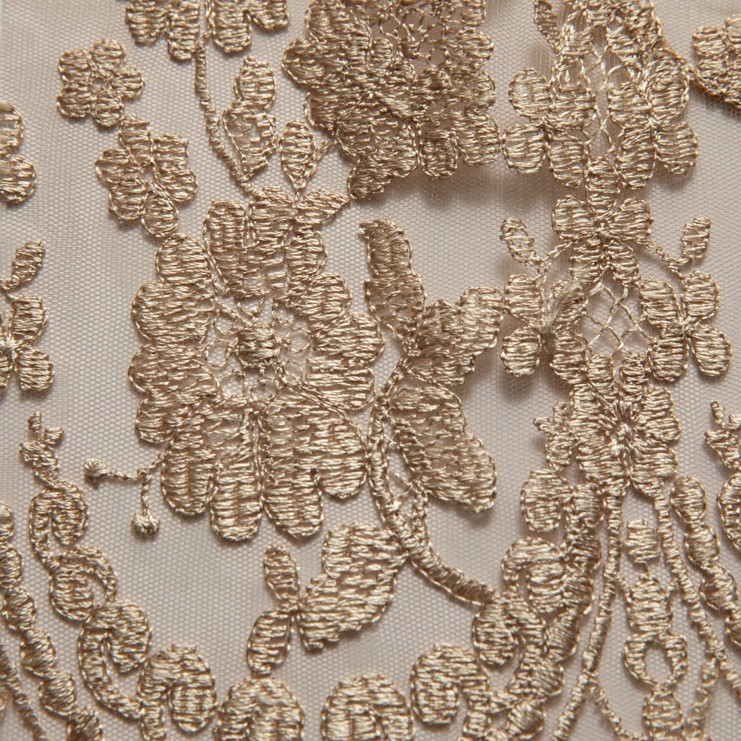 Tulle Lace Fabric Embroidered with Beautiful Intricate Pattern 52" Wide | Exquisite Fabric
