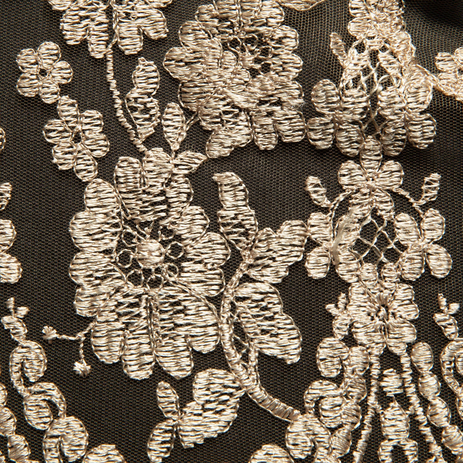Tulle Lace Fabric Embroidered with Beautiful Intricate Pattern 52" Wide | Exquisite Fabric