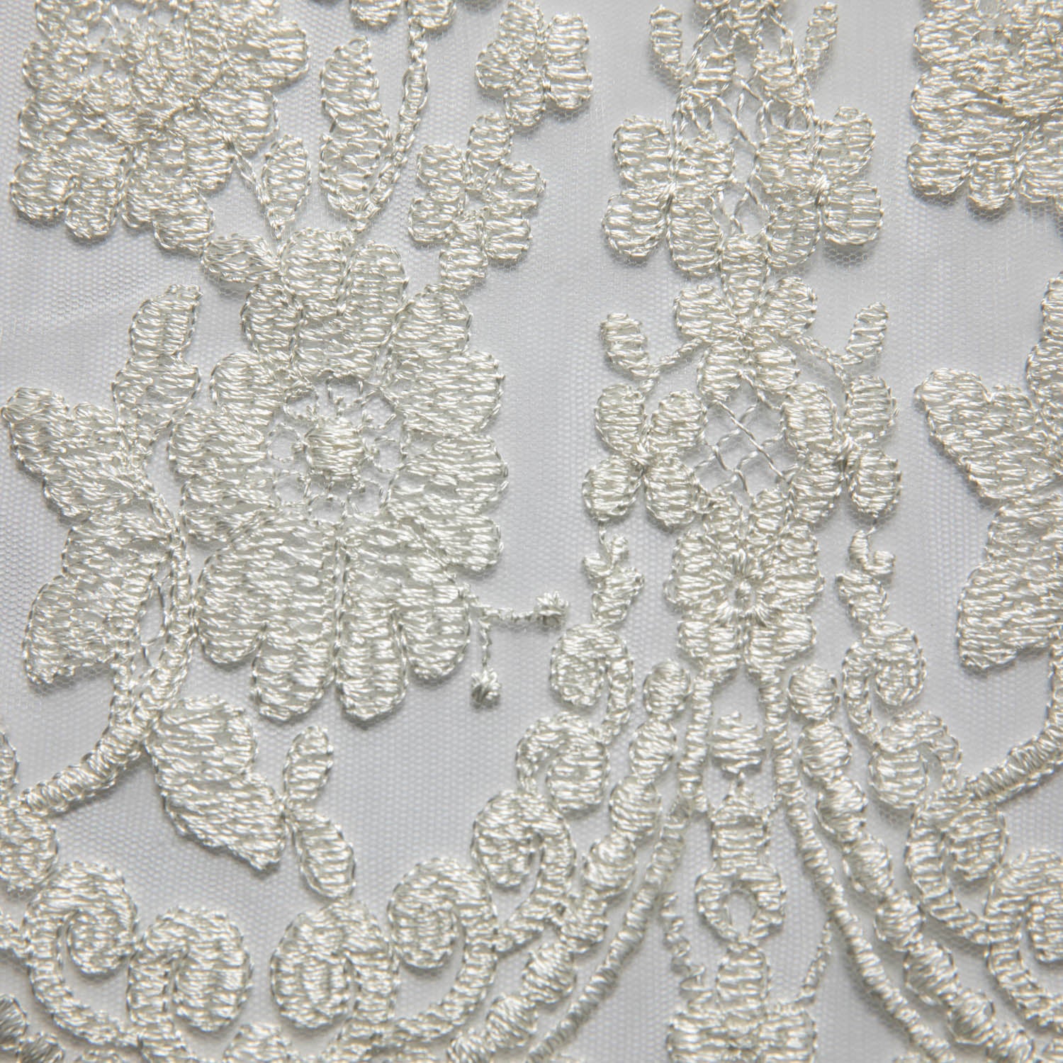 Tulle Lace Fabric Embroidered with Beautiful Intricate Pattern 52" Wide | Exquisite Fabric