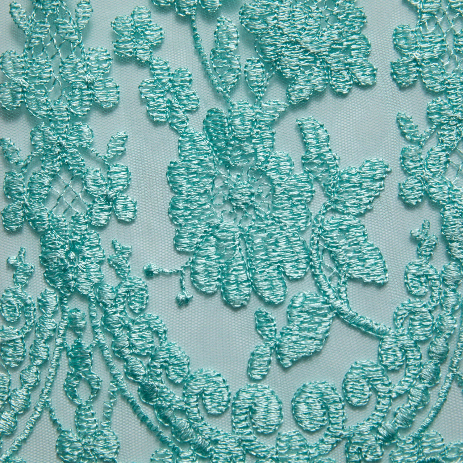 Tulle Lace Fabric Embroidered with Beautiful Intricate Pattern 52" Wide | Exquisite Fabric