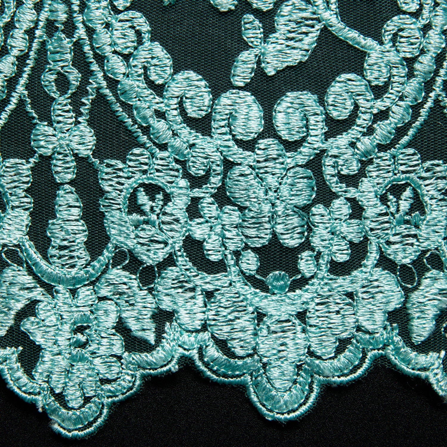 Tulle Lace Fabric Embroidered with Beautiful Intricate Pattern 52" Wide | Exquisite Fabric