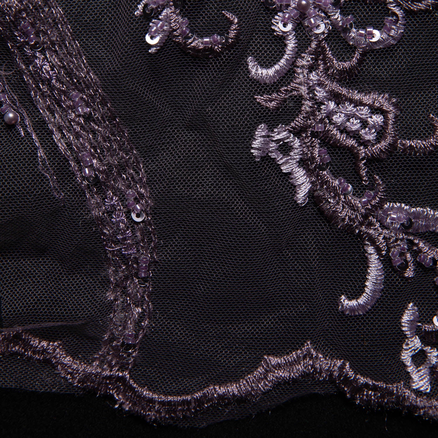 Tulle Lace Fabric Embroidered with Beautiful 3D Floral Pattern 52" Wide | Exquisite Fabric