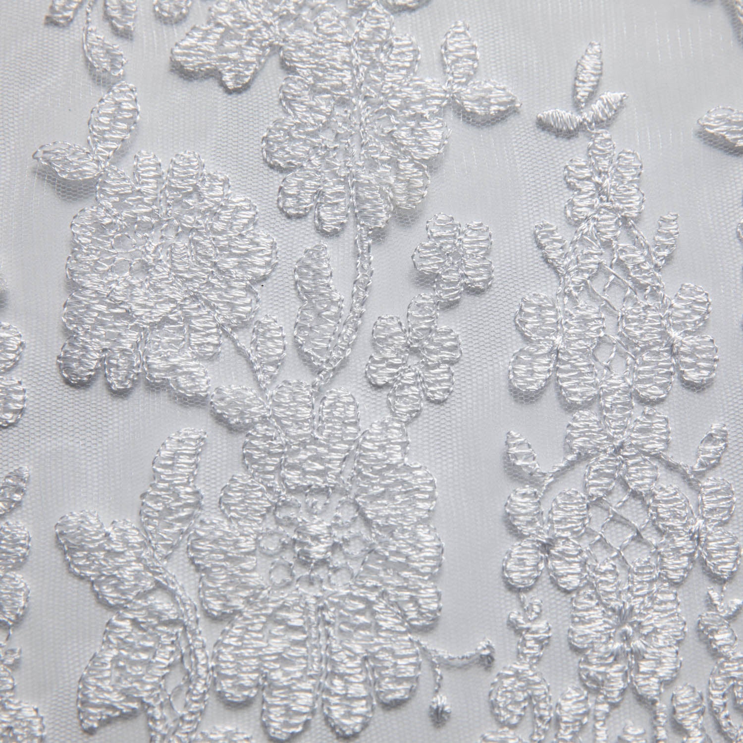Tulle Lace Fabric Embroidered with Beautiful Intricate Pattern 52" Wide | Exquisite Fabric